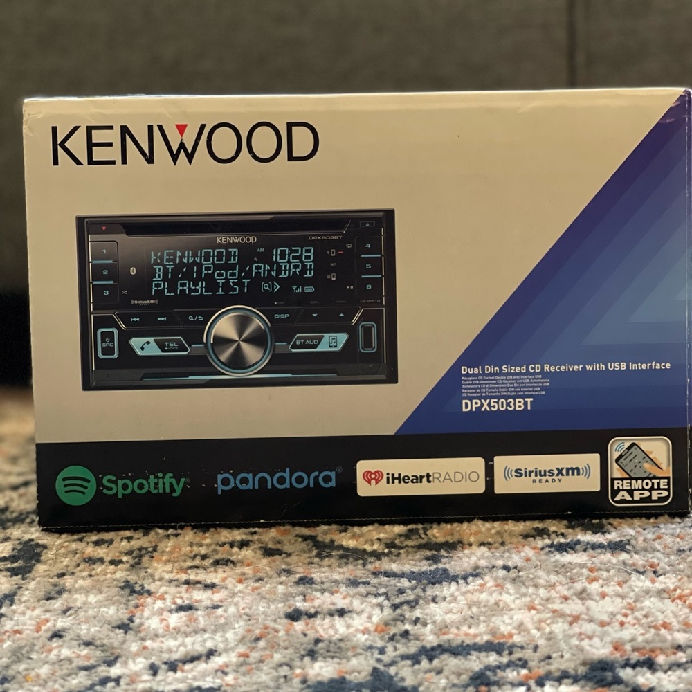 New and Unopened Kenwood Dual Din Sized CD Receiver with USB Interface, DPX503BT